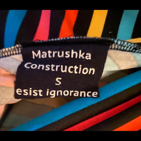 Matrushka Construction Rainbow Flair Skirt Size S - Picture 4 of 4